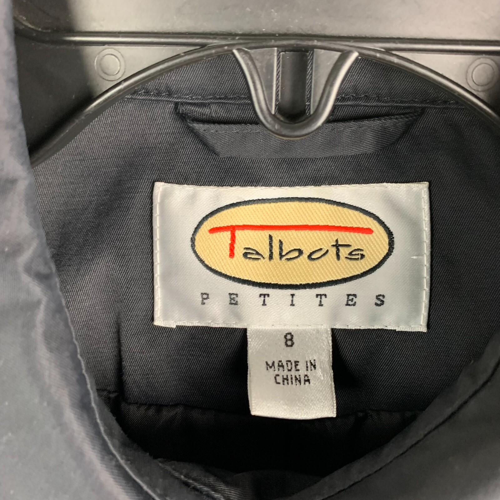 Talbots Jacket Black Collared Buttons Pockets Lin… - image 10