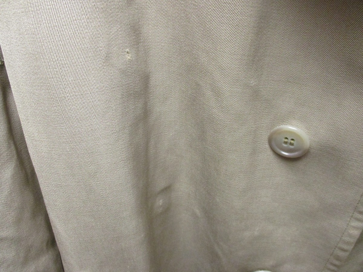 Vintage Alligator Gold Label Gabardine Coat Unisex Water
