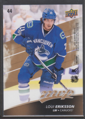 2017-18 UD MVP #44: Loui Eriksson PUZZLE BACK
