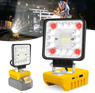 Akku Lampe Für Dewalt 18V 36W 5000LM LED Arbeitsleuchte Flutlicht Strahler 3Modi