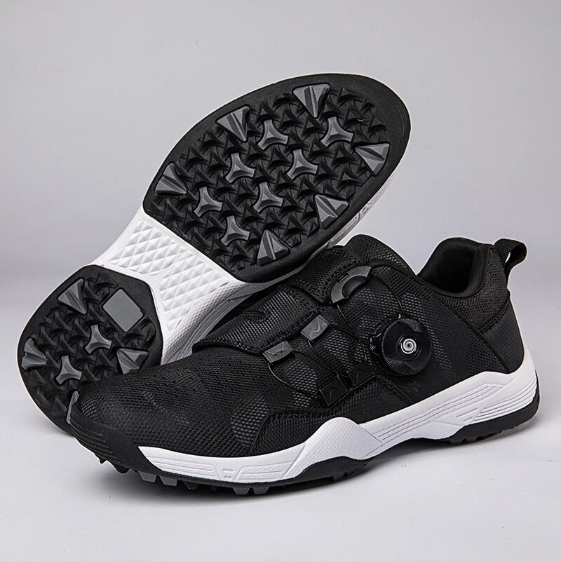 Women's Golf Shoes Outdoor Waterproof Jogging Golf Sneakers Mens Leather Shoes - Image 3 of 4