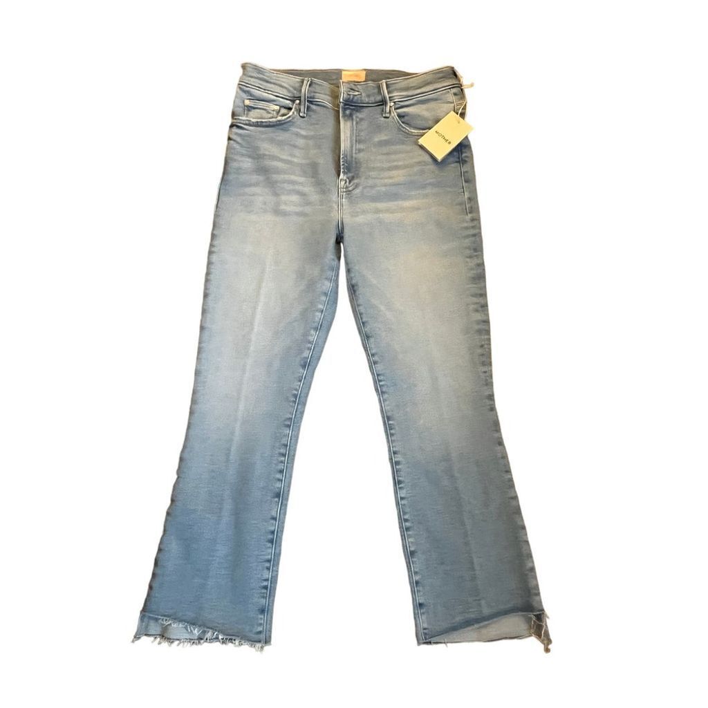 MOTHER Denim Sz 25 The Insider Crop Step Fray Jean Color