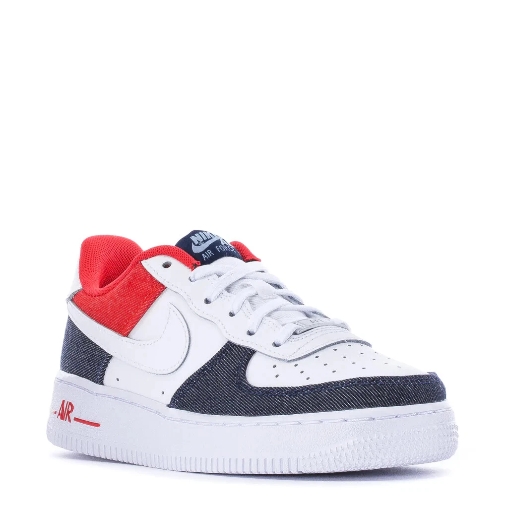 Nike Grade School Air Force 1 LV8 Midnight Navy/White-Blue Tint