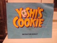 YOSHI'S Cookie NES Nintendo 1992 Original Game Instruction Manual Booklet ONLY 