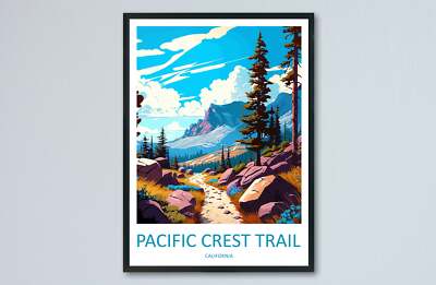 Pacific Crest Trail Reisedruck Wandbild Pacific Crest Trail Wandbehang Zuhause
