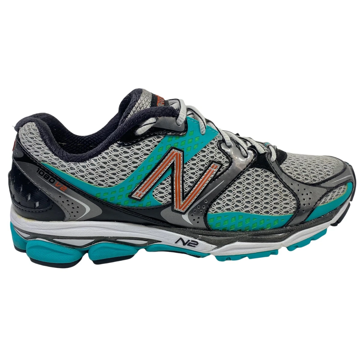 Custodio luego Residencia New Balance 1080 V2 Size 8.5 Womens Running Shoes Silver Teal W1080SB2 |  eBay