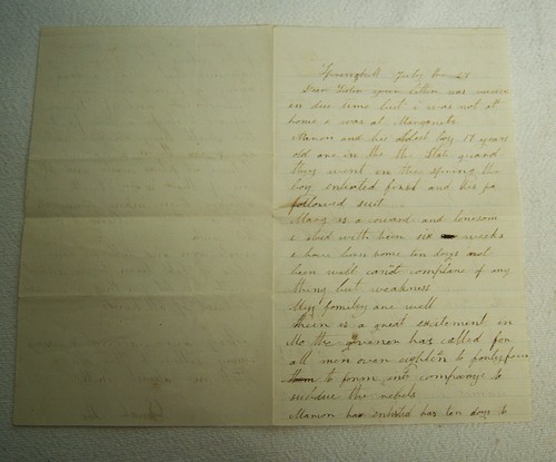 Civil War Letters Union Soldier Yonah Poe Flaming Hill Shenadoah Valley, Lincoln - Picture 2 of 16