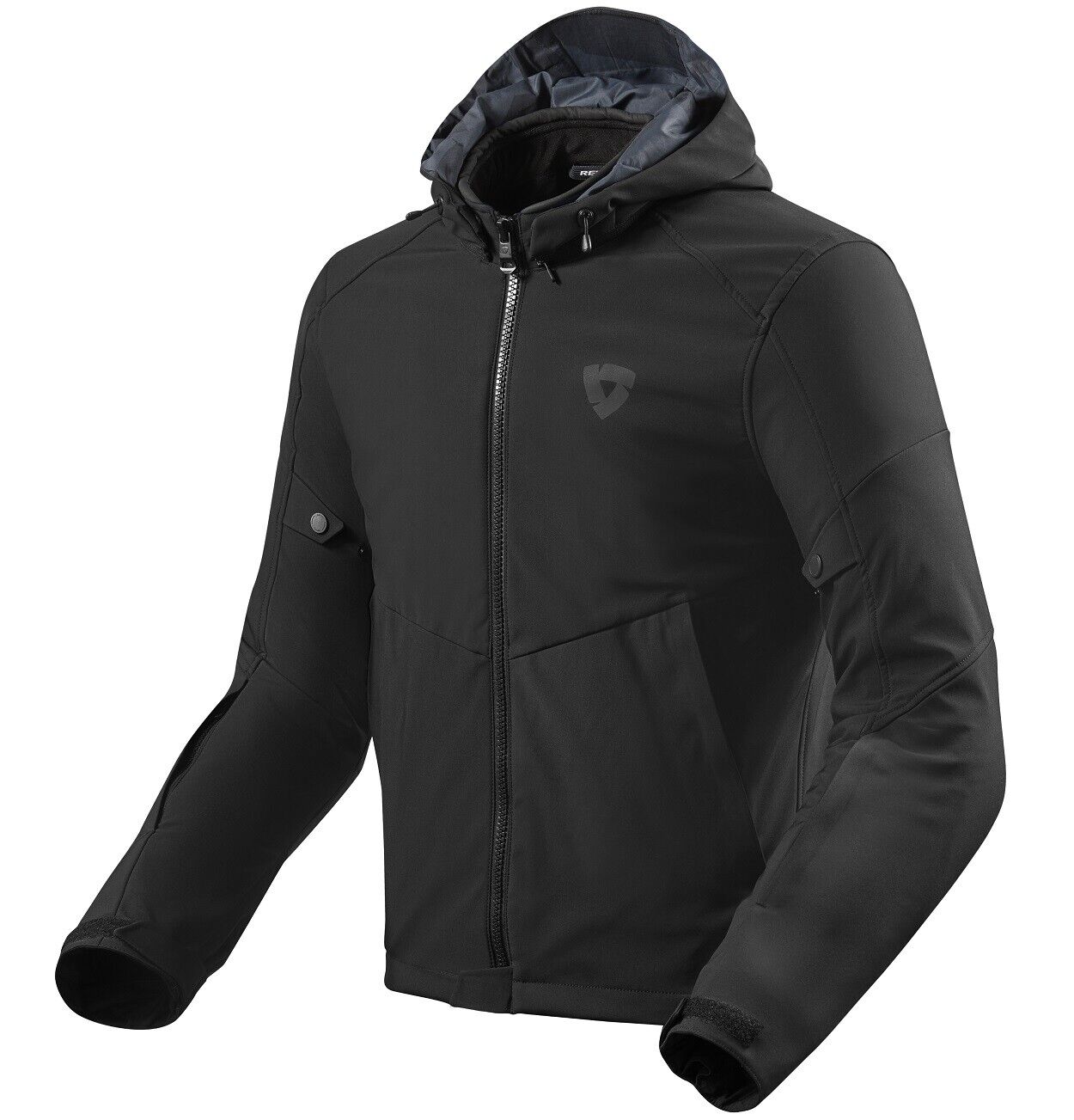 GIACCA JACKET MOTO REV'IT REVIT AFTERBURN BURN 2 H2O SOFTSHELL NERO BLACK TG XYL