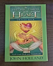 The Psychic Tarot For The Heart Oracle 65 Card and Guidebook John Holland.