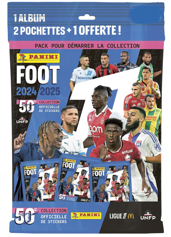 PANINI FOOT 2025 LIGUE MCDONALD'S 1xSTARTER PACK FIGURINE ALBUM E  BUSTINE - Main Image