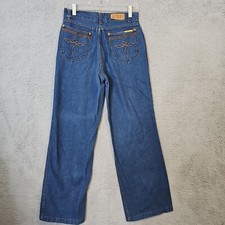 Gitano Vintage High Waisted Wide Leg Jeans Size 12 Measure 27X29 Cropped