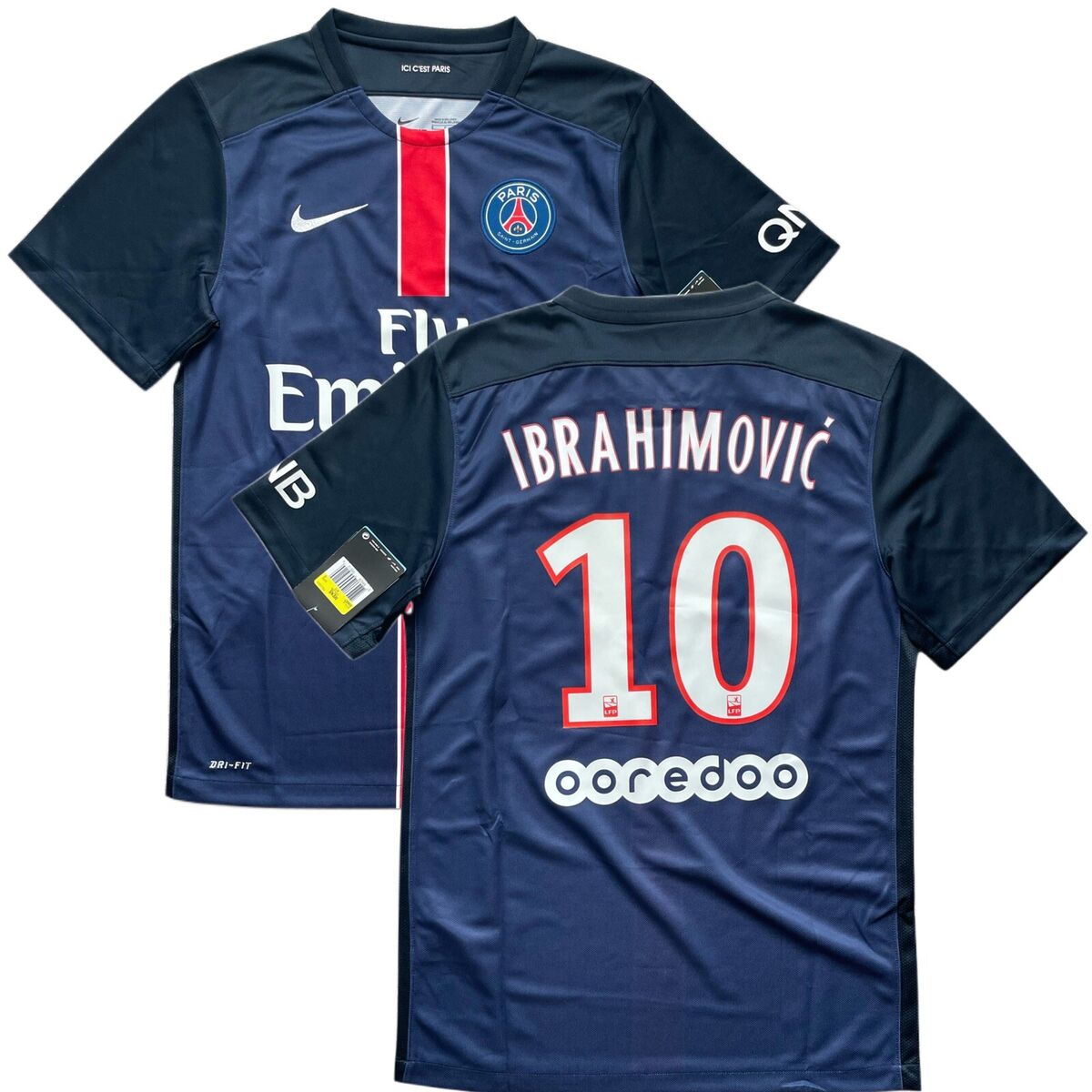2015/16 PSG Home Jersey #10 Ibrahimovic Small Nike Paris 2015/16 PSG Home Jersey #10 Ibrahimovic Small Nike Paris