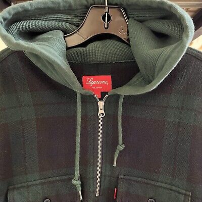 Supreme Plaid Quarter Zip Hoodie Flannel Green Sz L | eBay Supreme Plaid Quarter Zip Hoodie Flannel Green Sz L | eBay