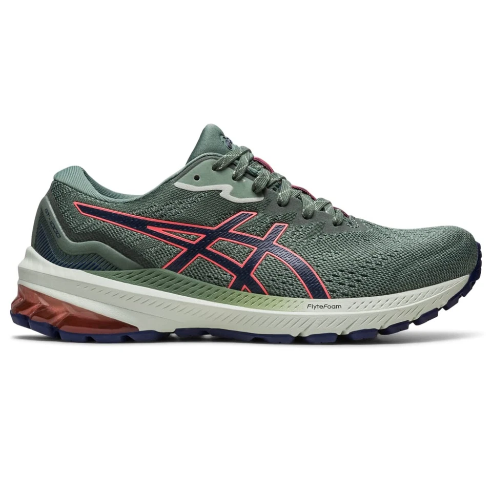 Zapatillas de trail running para mujer ASICS GT-1000 11 en baño natural/papapaya talla 9 B Foto 2 de 4