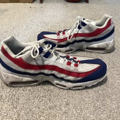 Nike Air Max 95 USA Shoes Red White Blue CJ9926-100 | Men's Size