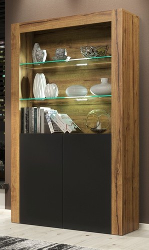 170cm Cabinet Sideboard | Matt Doors Cupboard & Display Unit | Free LED Lights - Picture 9 of 14
