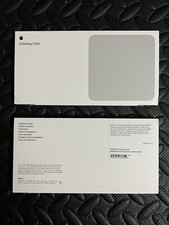 5-CT GENUINE APPLE POLISHING CLOTHS -IN HAND- BRAND NEW/SEALED - FREE SHIPPING