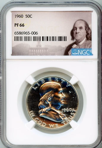 NGC - Franklin Half Dollar - 50c - 1960 - PF 66