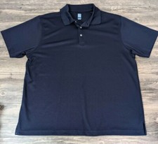 PGA Tour Polo Men's XL Navy Blue Short Sleeve Golf Polyester Sports Top