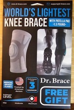 DR. BRACE ELITE Knee Brace - World  s Lightest Compression Sleeve - MEDIUM