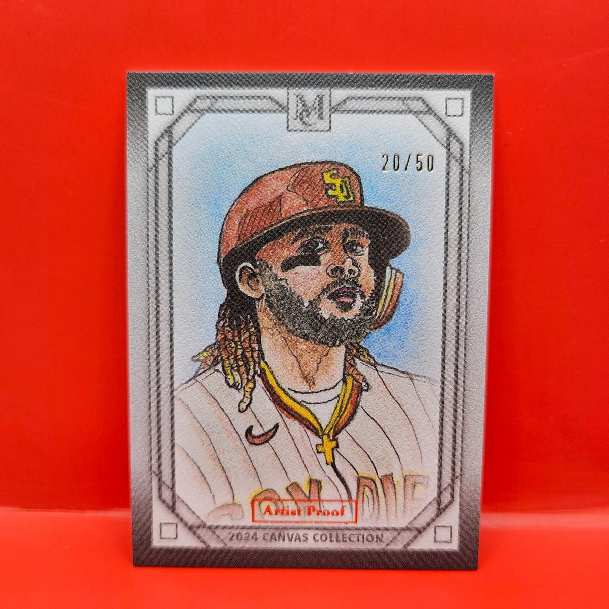2024 TOPPS CANVAS COLLECTION ARTIST PROOF FERNANDO TATIS JR. 20/50 