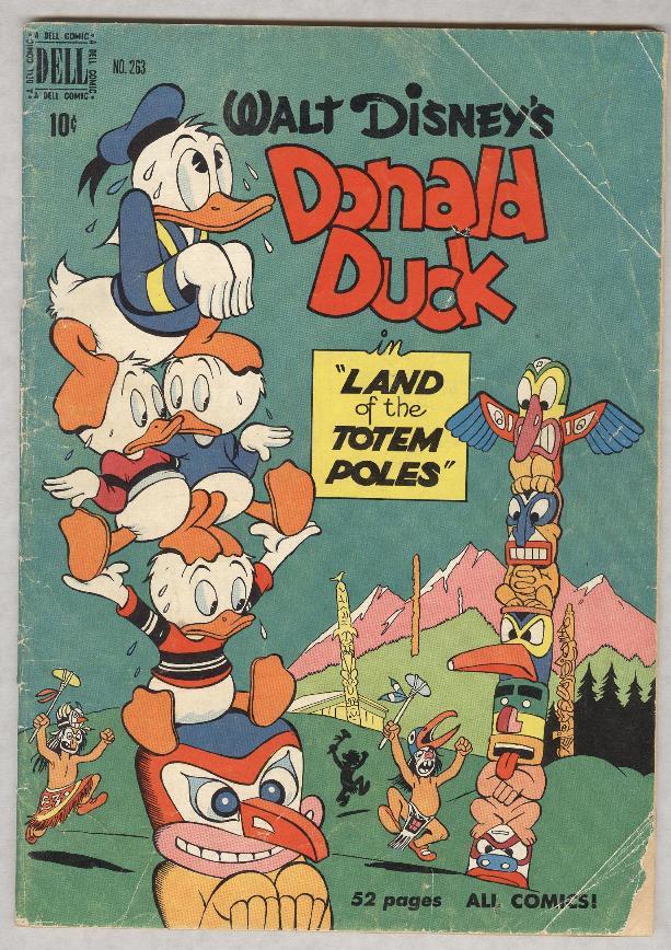 【メルモ】ANTIQUE NOEL AST-BLM 1950 Four Color #263 February 1950 G Donald Duck Land of the Totem
