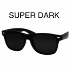 Wayfare Style Sunglasses Black Super Dark Lens 2 Pack 80s Retro Vintage 100%UV