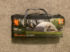 Ozark Trail 7' x 7' 3-Person Camping Dome Tent Easy Set Up, Gray