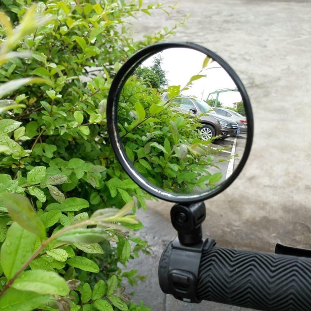 Ebike MTB Road Bike Rearview Mirror Bicycle Rear View Mirrors 360° Convex Side