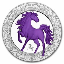 2026 Niue 1 oz Silver Lunar Year of The Horse Colorized 