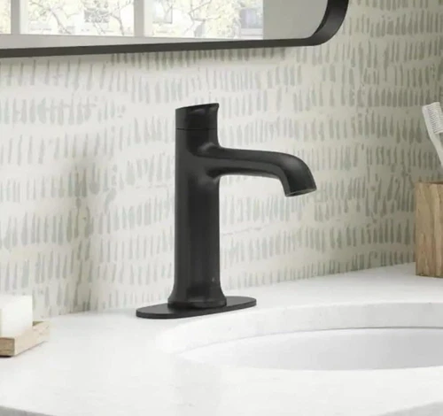 Kohler Mistos Battery Powered Touchless Single Hole Bathroom Faucet Matte Black