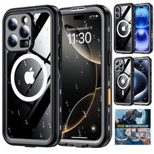 Waterproof Case For iPhone 16 15 Pro Max 16e MagSafe Shockproof Full Body Cover