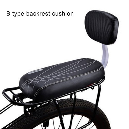 Selle De Vélo Large Avec Dossier - Coussin En PU Rembourré, Suspension à Ressorts - Réglable En Hauteur - Universelle Pour VTT, Cruiser, Tricycle - Noir/Gris - Outils Inclus