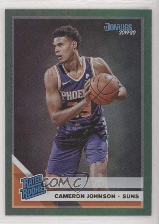 2019-20 Panini Donruss Rated Green Flood Cameron Johnson #210 Rookie RC uk2