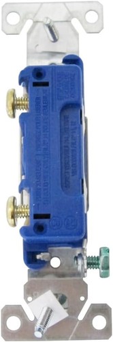 EATON Wiring 1301-7W 15 Amp einpolig Erdung Kippschalter Lichtschalter weiß - Bild 3 von 3