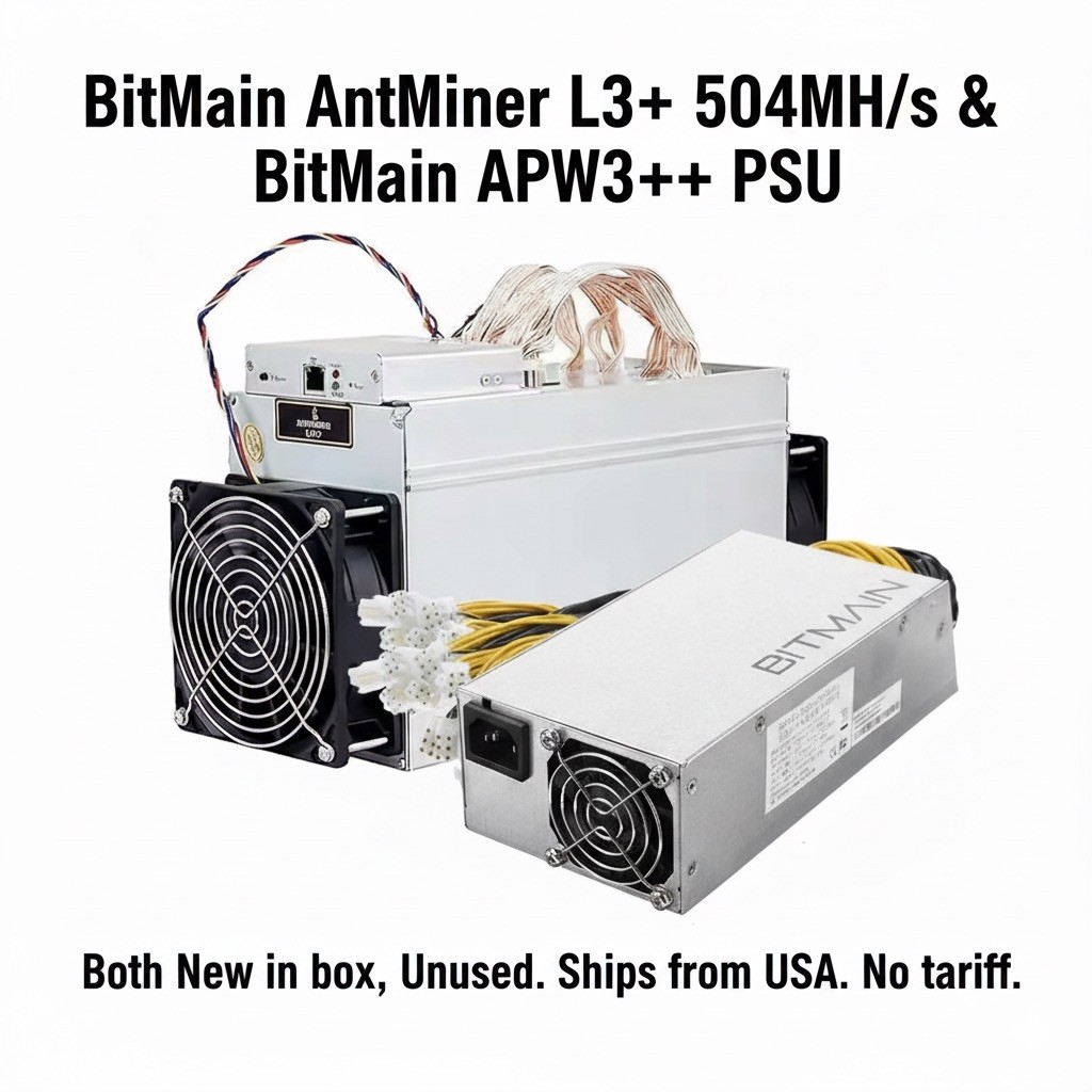 Litecoin Miner Antminer L3 Price Bitmain Antminer L3+ 504 Mh/s