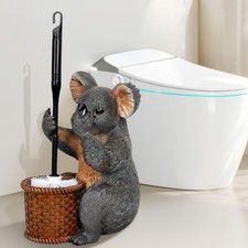 Toilet Brush Holder Set for Bathroom Super Cute Base Solidly Toilet Bowl Koala