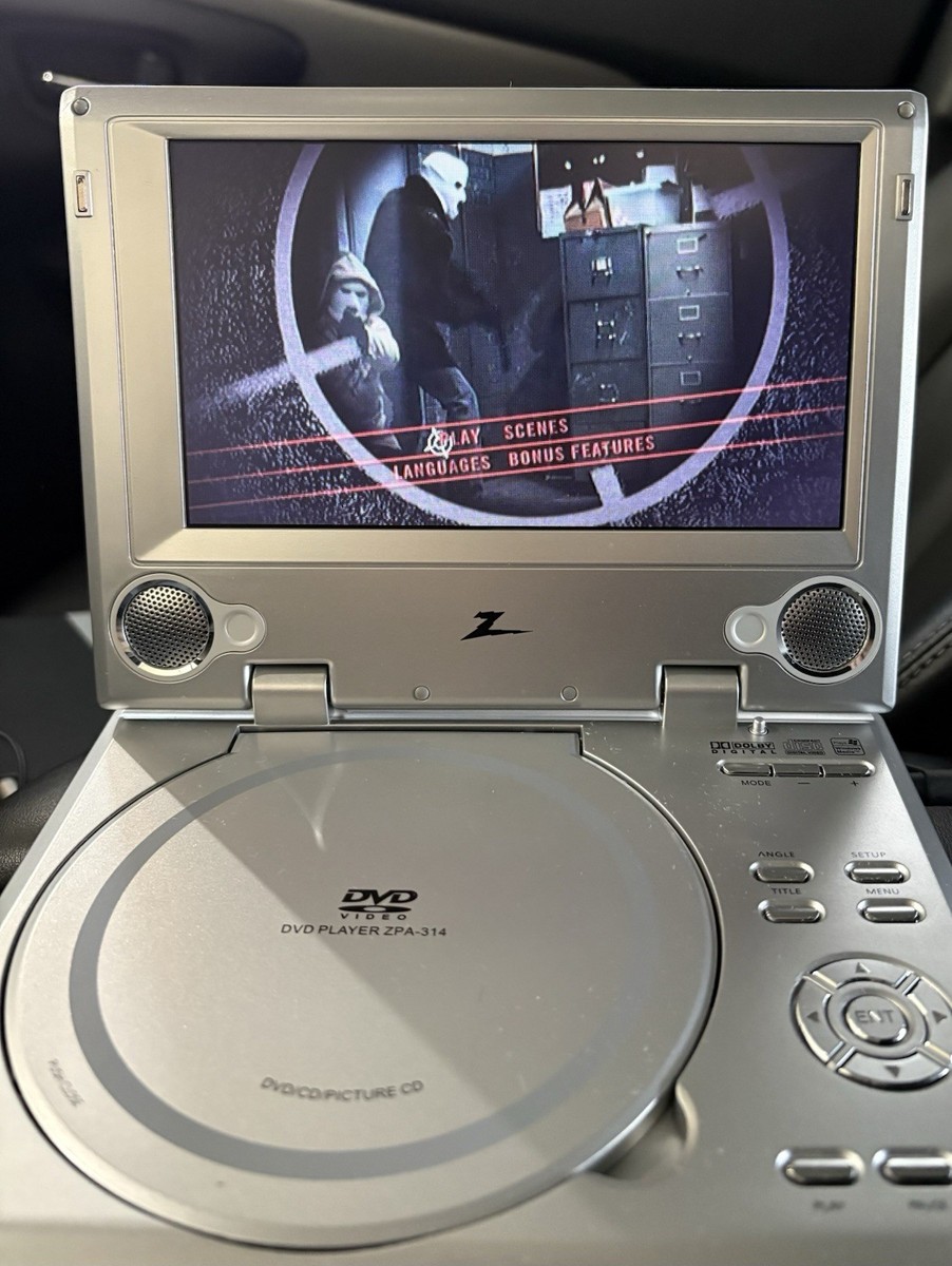 Lot of 2 Zenith ZPA-314 Portable DVD Players 7