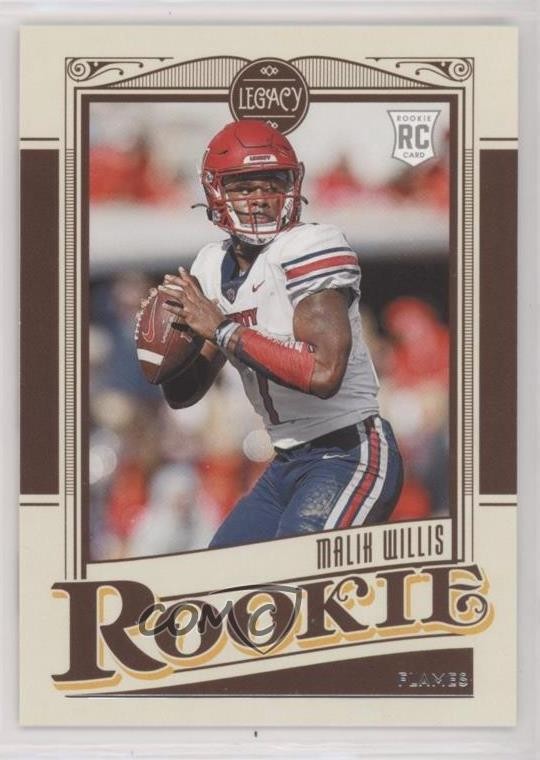 2022 Panini Chronicles Draft Picks Legacy Rookies Malik Willis #2 RC 0ps8