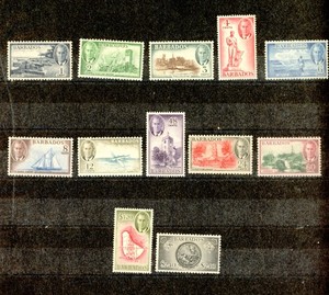 BARBADOS--Complete Set Scott #216-#227