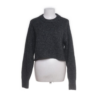 H&M, Strickpullover, Größe: M, Grau, Alpakawolle/Elasthan/Polyester #jIX