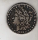 1901-O MORGAN SILVER DOLLAR 90% SILVER $1 NEW ORLEANS MINT UNITED STATES MINT