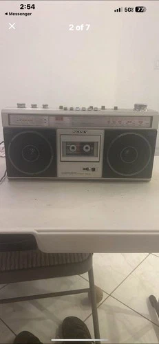 Sony CFS-V2 Vintage Boombox AM/FM/TV, Cassette
