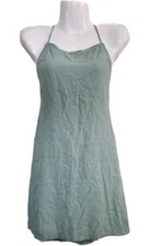 Princess Polly Women  Size 6  Mini Halter Dress Sage Green Babydoll Cottage Core