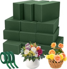 Floral Foam Blocks 12pcs with Floral Tape for Flower Arrangements  Crafts