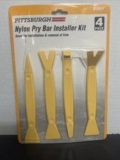 4 pc Nylon Pry Bar Set Automotive Dash Panel Plastic Trim Tool Molding Remover