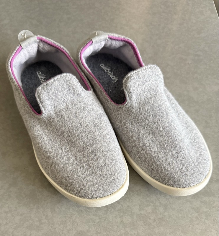 Allbirds Smallbirds Wool Lounger Kids Y2 Light Grey Blizzard Excellent Condition