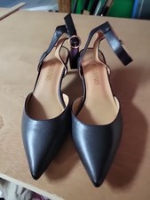 Women Low Stilettos Heel Comfort Pumps Ankle Strap Pointed Toe Wedding Dress 6