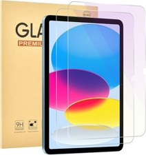 2 Pack Anti Blue Light Screen Protector 9H Hardness for iPad 11th 10th
