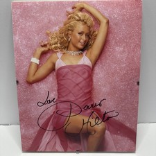 Poster firmato Paris Hilton 8x10 foto autografata senza certificato di autenticità